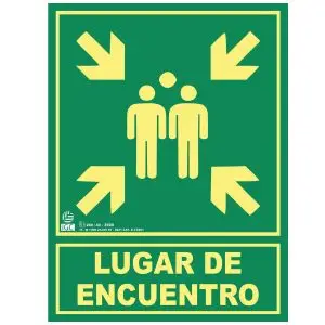 Señales de seguridad punto de encuentro