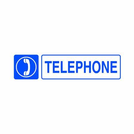 Señales informativas en inglés : Telephone