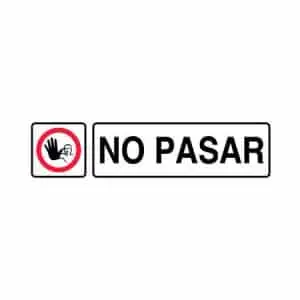 Señales iformativas : No pasar