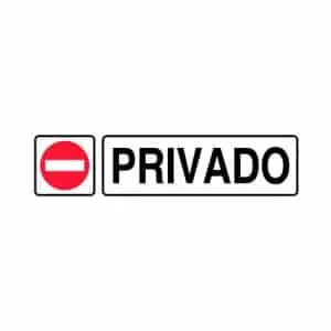 Señales informativas Privado