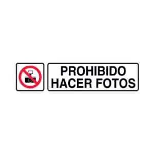 Señales informativas : Prohibido hacer fotos