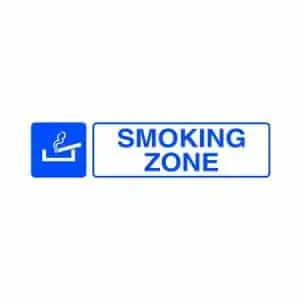 Señales informativas en inglés : Smoking zone