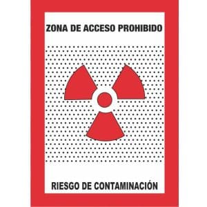 Zona acceso prohibido riesgo contaminación
