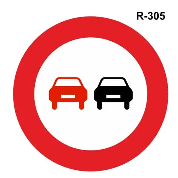 Se al De Adelantamiento Prohibido R 305 Comprar Online