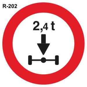 Limitación de peso por eje
