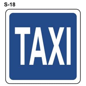 Lugar reservado para taxis