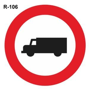 Prohibido circular transportes mercancías