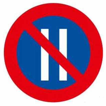 Estacionamiento prohibido los días pares – ( R-308b )