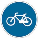 Señal de tráfico carril bicicletas