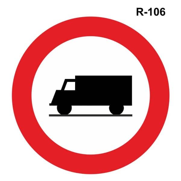 Prohibido circular transportes mercancías