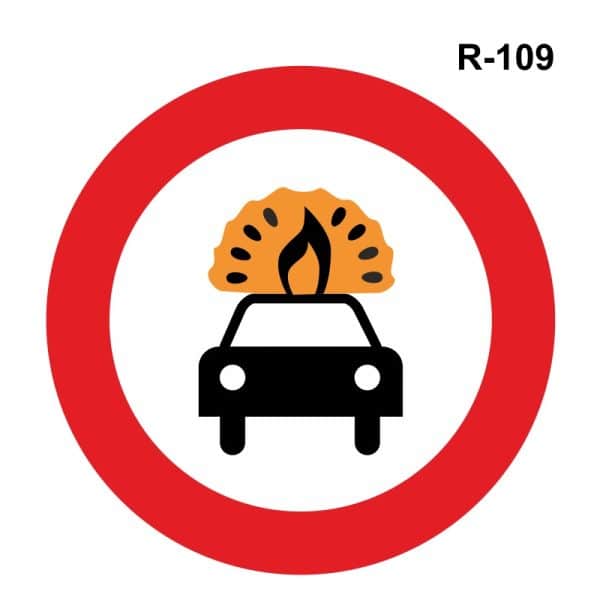 Señales de tráfico R109