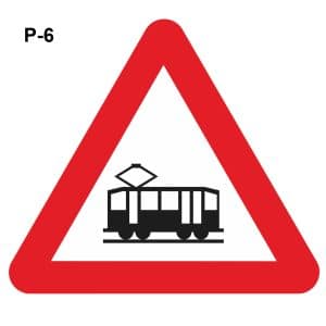 Señal cruce de tranvía