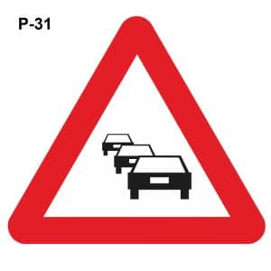 Señal de congestión de tráfico