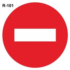 Señal de dirección prohibida
