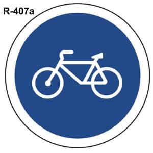 Señal de tráfico carril bicicletas