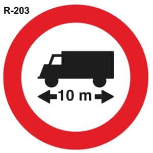 Señal limitación de longitud