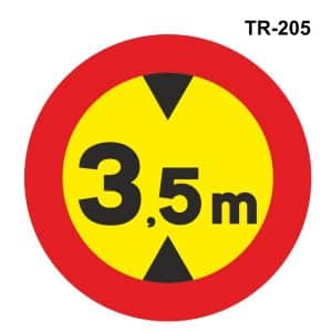Señal obras limitación en altura