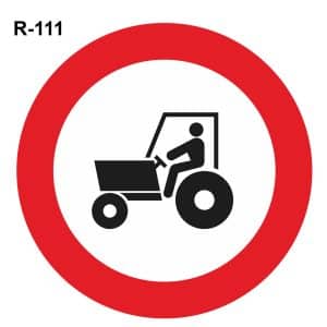 Señal tráfico R111