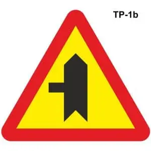 Señal tráfico para obras