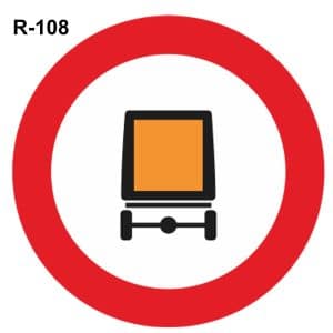 Señales de tráfico R-108