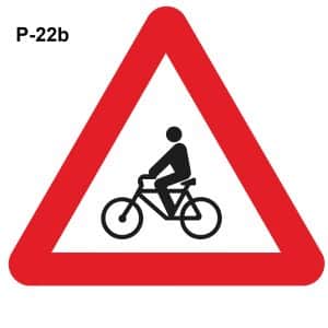 Señales de tráfico ciclistas