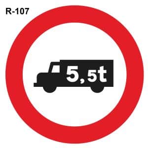 Señales de tráfico R-107