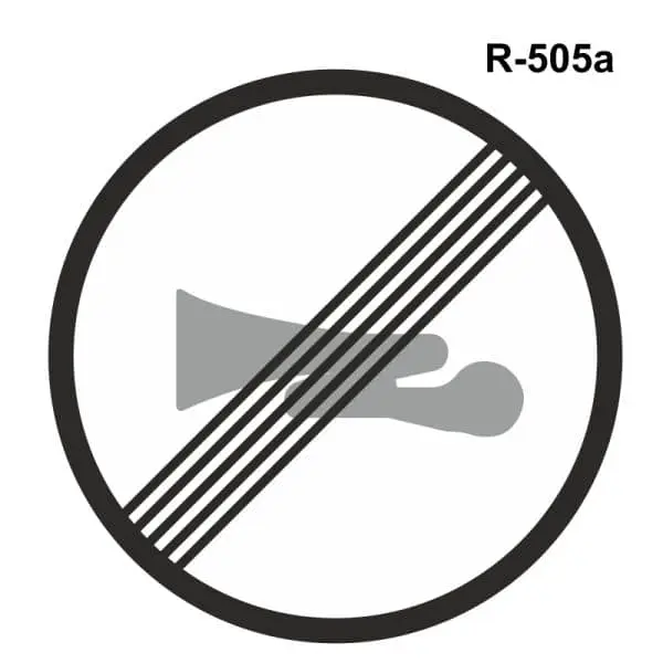 Señales de tránsito R-505