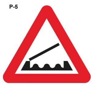 Señales de tránsito puente móvil