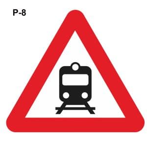 señales de tránsito tren