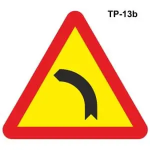 Señales para obras curvas