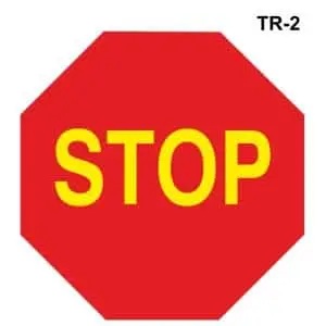 Señales stop para obras