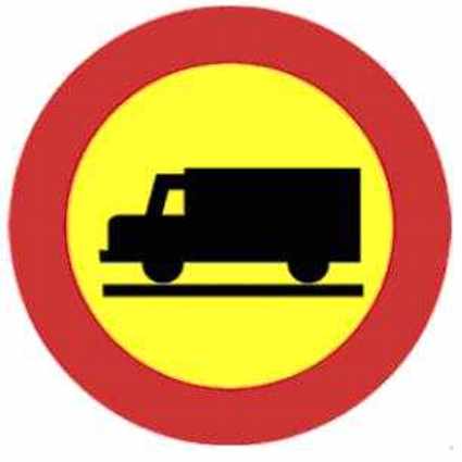 Obras: Entrada prohibida a vehículos de transporte de mercancías