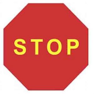 señales Stop para obras
