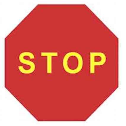 señales Stop para obras