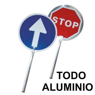Paleta STOP-PASO todo aluminio
