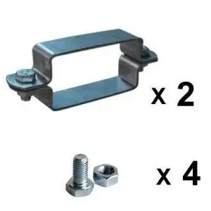 Abrazaderas para postes metálicos