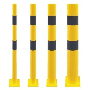 Bolardos metálicos para interior