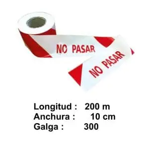 Cintas para balizamiento