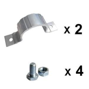 Abrazaderas simples de aluminio