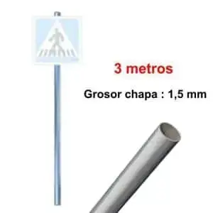 Poste circular para señales tráfico
