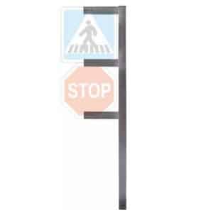 Poste doble F para señales tráfico