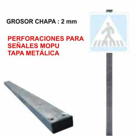 Postes rectangulares para señales tráfico