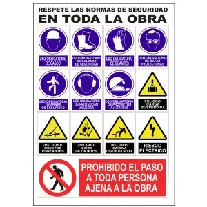 Señales de seguridad para obras