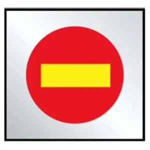 Bolsas dirección prohibida