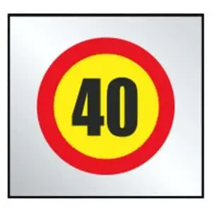 Límite velocidad 40 km/h