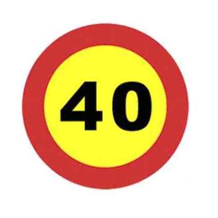 límite velocidad 40 km/h