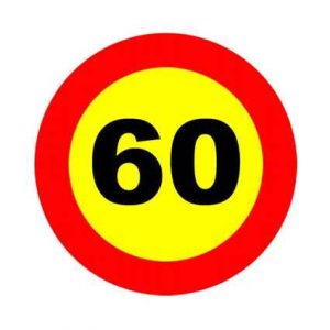 señal-límite velocidad 60 km/h