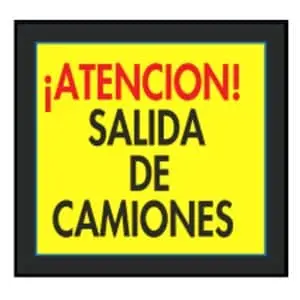 Señal bolsas plástico