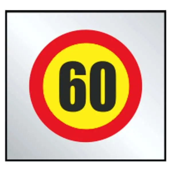 Señal límite velocidad 60 km/h