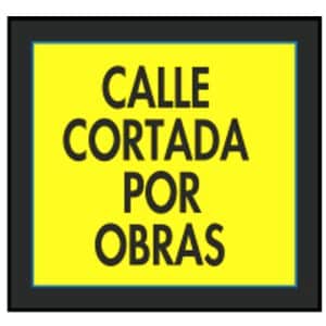 Señales en bolsas de plástico